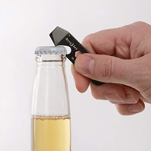 2 Pack Stainless Steel 5-in-1 Keychain Multi Tool with Bottle Opener and Carabiner Clip