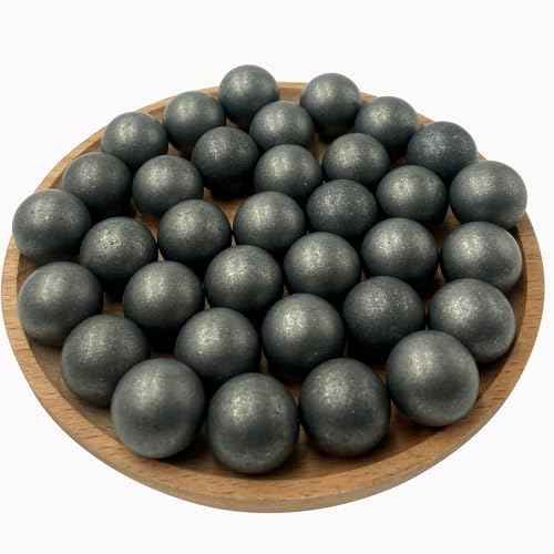 50 X 68 Cal Self Defense Aluminum Balls, Reusable Solid 68 Caliber Projectiles Fit for Byrna SD/Salt Supply S2/ HDS/HDR 68, Solid 7.3 Grams Alu Balls for Target Practice (BLK)