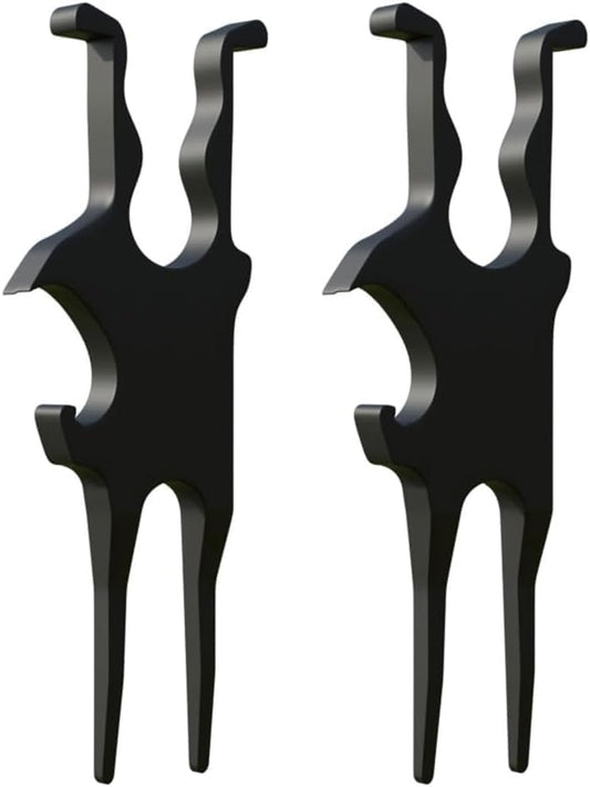 2PCS Golf Multi-Tool - 2025 Magnetic Cigar Holder for Golf Cart, Cigar Holder, Leather Tool and Ball Plate, Golf Tools