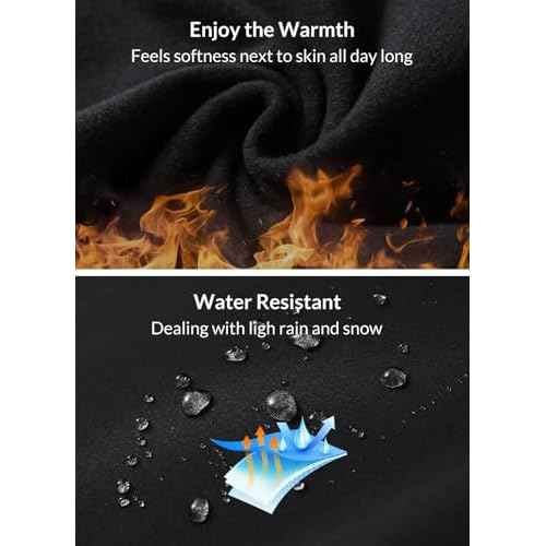 baleaf Women's Fleece Lined Pants Water-Resistant Sweatpants Winter Thermal Ski Hiking Running Joggers