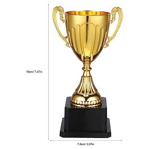 NOLITOY Gold Awards Trophy, Plastic Trophy Cup Rewards Winning Prize for Sports Tournaments Birthday Party Competitions Spelling Bee
