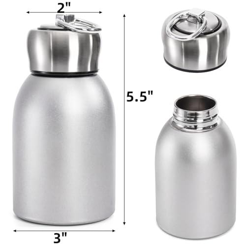 Mini Stainless Steel Water Bottles - 4 Pack, 10oz Insulated Travel Cups