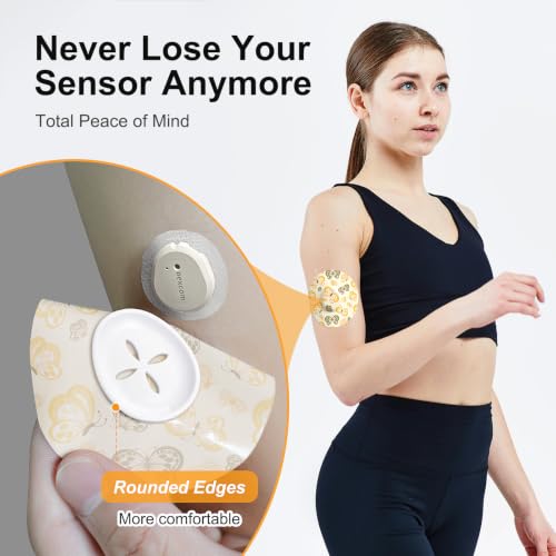 Zesty Waterproof Overpatches for Dexcom G7 - 35 Pack with Hard Shells