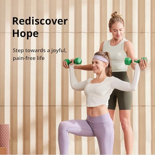 Red 3 lb Neoprene Dumbbells with Non-Slip Hex Shape - Pair for Total Body Workout