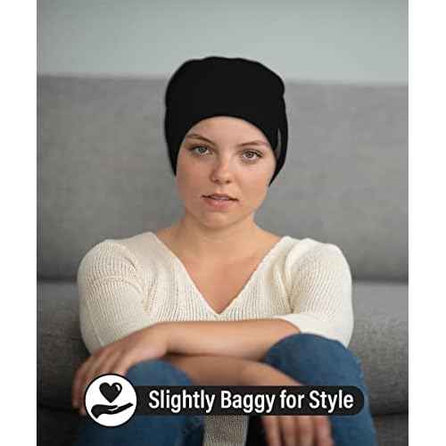 Revony Chemo Beanie Cap - Soft and Skin Friendly - 100% Cotton