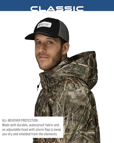 FROGG TOGGS Men's Pro Action Waterproof Breathable Rain Jacket - Realtree Max-7, XL