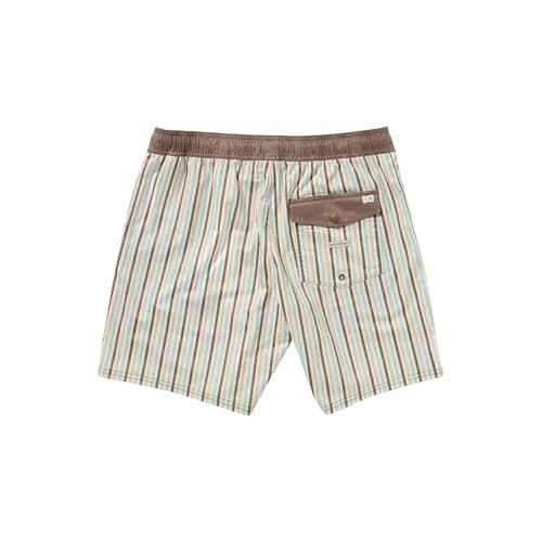 RVCA Men's Elastic Waist Boardshort, Featuring a Faux Fly & Pockets on the Side Seams.