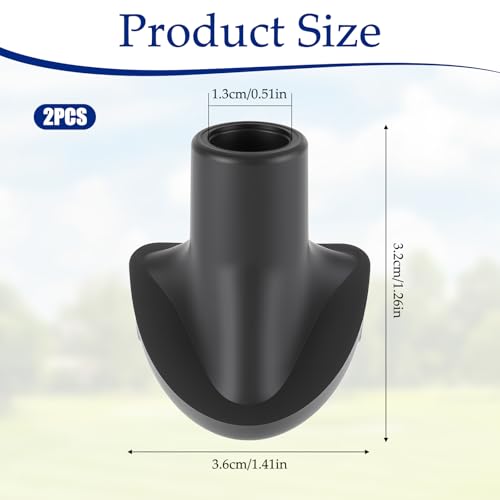 Golf Bag Stand Replacement Feet 2 Pack - Durable Rubber, Easy to Install, Universal Fit