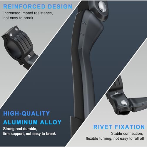 Bike Kickstand for 26-29 Inch Mountain, Road, and E-Bikes - Adjustable Aluminum