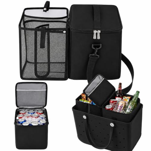 KesoftJa 2-in-1 Cooling Organizer Liner for Bogg Bag Accessories - Black