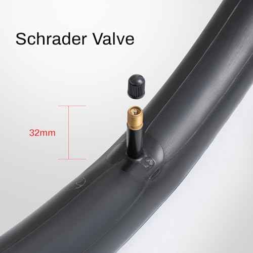 Heavy Duty 24x1.75/2.25 Bike Tube AV32mm Schrader Valve 45/57-507 Inner Tube 24 Inch Compatible with 24 x 1.75 24x1.90 24x1.95 24x2.0 24x2.10 24x2.125 24x2.25 Bike Bicycle Tire Tube 1PC/2PCS