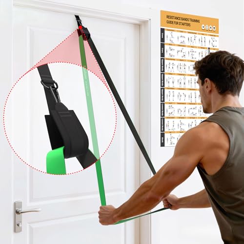 Heavy Resistance Pull Up Assistance Bands 15-125LBS Set for Full-Body Workout