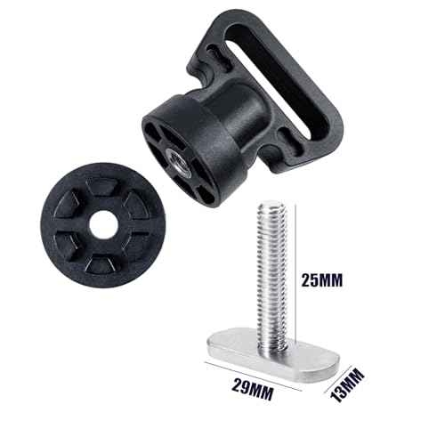 Kayak Track Mount Tie Downs, Track Mount Vertical Tie Down Points for Kayak Cart, Cooler, Battery Box, Fishing Crate and Other Kayak Accessories, 4 Pack