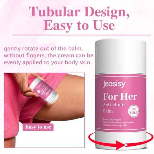 Anti Chafing Stick-for Her Anti Chafe Balm Cream Anti Chafing Friction Defense Balm for Thighs, Chest, Arms, Feet, Travel Size