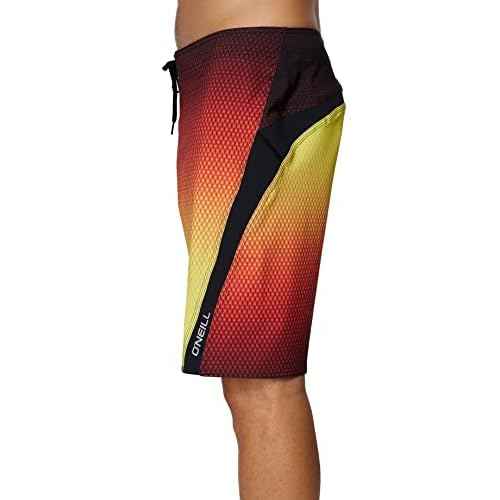O'NEILL Men's 20 Inch Fade S-Seam Boardshorts - Quick Dry Swim Trunks for Men with Fabric and Pockets