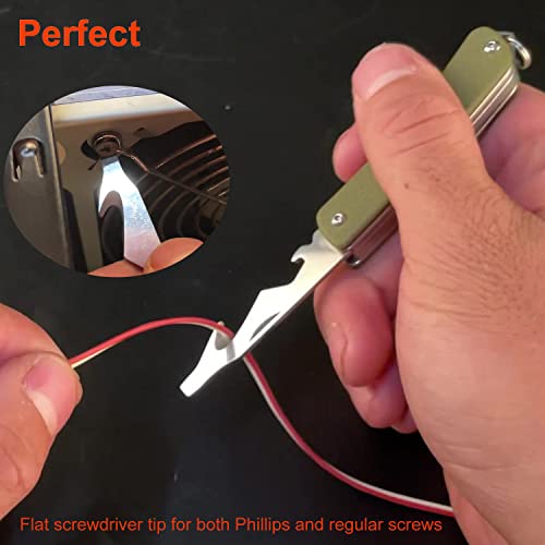 Ruike S31 6-in-1 Small Pocket Knife Multitool with G10 Handle & 12C27 Steel Blade