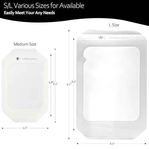 Transparent Film Dressing, 6"x 8" 20 Packs Clear Waterproof Bandage for Wound Care or IV Shield, Tattoo Aftercare Bandage, Scar Therapy, Adhesive Patches for Swimming, Showering, Wounds