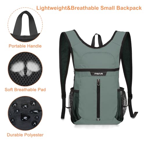 Lightweight Hiking Backpack with Foldable Design and Front Pocket - Travel Daypack