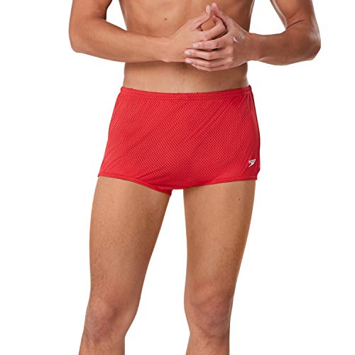 Speedo Men's Swimsuit Square Leg Poly Mesh Training Suit
