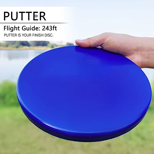 GOOSO Disc Golf Set 6 Discs - Backyard & Outdoor Play, Includes 2 Fairway Drivers, 2 Mid-Range, 2 Putter Discs - Variation of 6 pc
