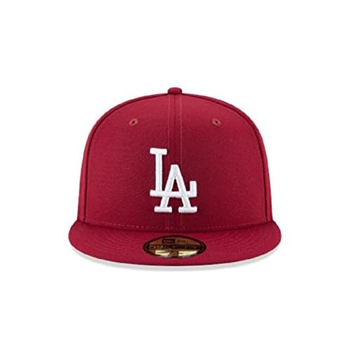 New Era Men Los Angeles Dodgers Cardinal Basic 59Fifty Fitted