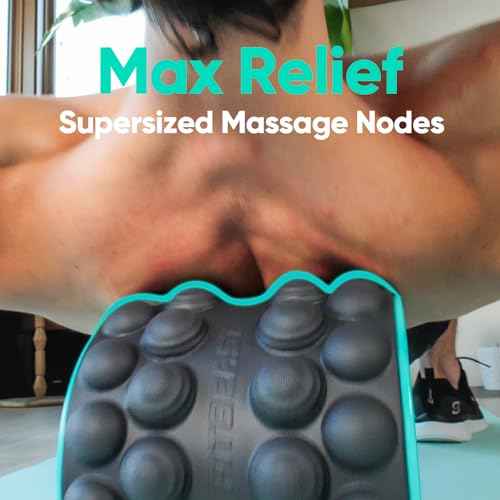 FitBeast Back Roller, Back Wheel Foam Roller - Targeted Muscle Roller for Deep Tissue Massage, Back Stretcher