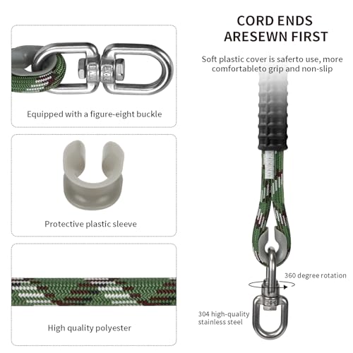 7.25ft Heavy Duty Tree Swing Rope with Adjustable Straps - 1 Pack