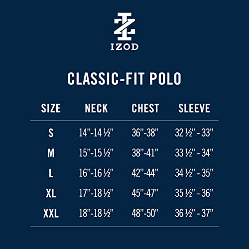 IZOD Men's Advantage Performance Short Sleeve Stripe Polo Shirt
