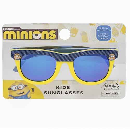 ARKAID Minions Sunglasses for Kids | Officially Licensed Minions Shades | UV 400 | One Size Fits Most Kids
