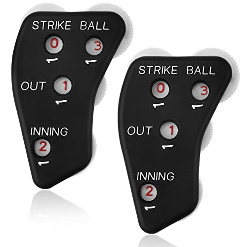 TOYMIS Baseball Umpire Clicker Counter - Black, Pack of 2