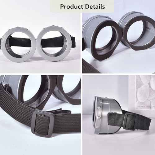 Halloween Goggles Glasses for Men Women Funny Steampunk Goggles Cosplay Party Costume Accessories