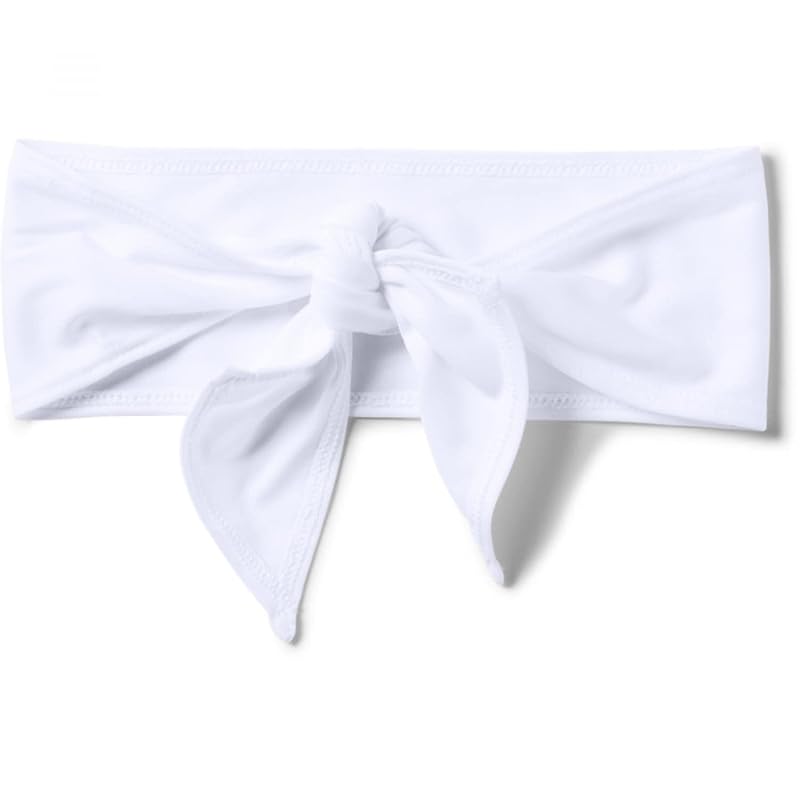 Under Armour Adult Tie Headband - White/Black One Size