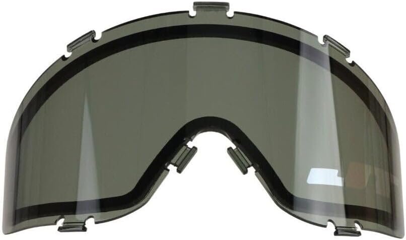 JT Flex 8/Premise/Proflex/Spectra Dual-Pane Thermal Mask Lens w/PBB Barrel Plug - Smoke/Red Chromatic Logo