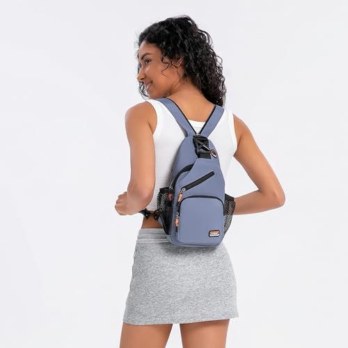 Travel Small Sling Bag Crossbody for Women Men Blue
