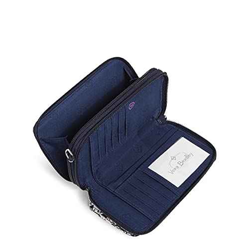 Women's Cotton Collegiate All in One Crossbody Purse with RFID Protection (Multiple Teams Available)