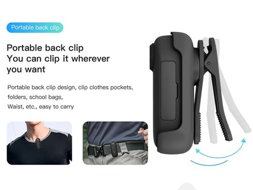 FOUKWAKC H7 64GB 1080P Thumb Action Camera, Mini Body Cameras, Wearable Pocket Vlogging Camera with Magnetic Lanyard, Small Portable Camcorder Helmet Cam for Work, Cycling, Travel, Pet Walking