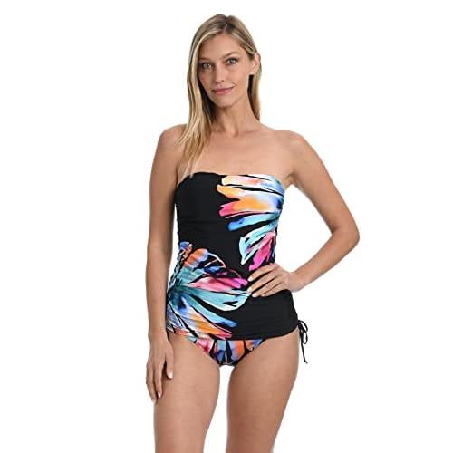 La Blanca Womens Bandeau Tankini Swimsuit Top