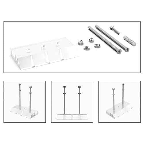 2 Pack Skateboard Wall Mount with Installation Screws Skateboard Display Mount Skateboard Hanger for Safely Store and Display Your skis Snowboards Scooters longboards and More