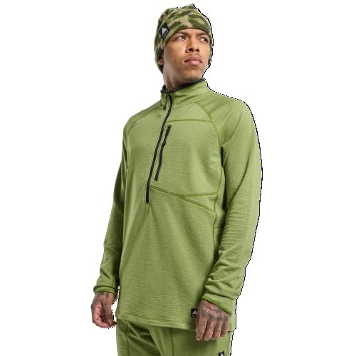 Burton Men's Stockrun Grid Half-Zip Fleece