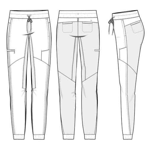 Healing Hands Men's Scrub Pant Nolen Jogger with 6 Pocket, Moisture Wicking, 360¡Æ Stretch & Recycled Fibers 9172