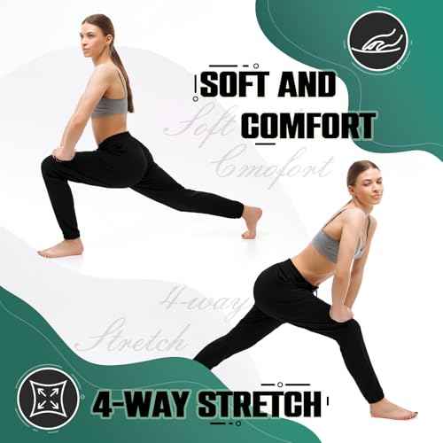 Walifrey Womens Joggers with Pockets, Drawstring Sweatpants Women for Lounging Jogging Workout and Gym
