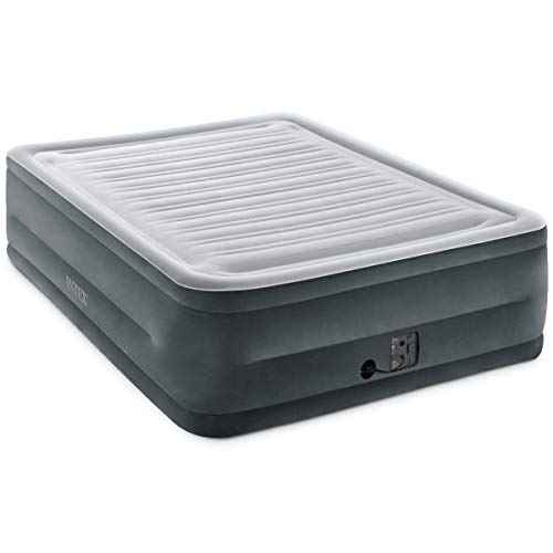 Intex Comfort Dura-Beam Airbed Internal Electric Pump Bed Height Elevated (2020 Model)