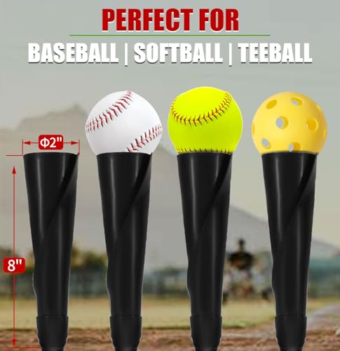 Portable Baseball Batting Tee Adjustable 25-37 Inches with Carry Bag - Silver
