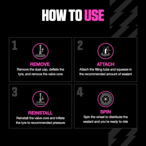 Muc-Off Inner Tube Sealant 1 Liter Puncture Prevention for Bicycle Tires