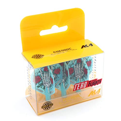 Dart Flights Standard Shape - Blue Jazzmatal, Compatible with AK7 Shafts