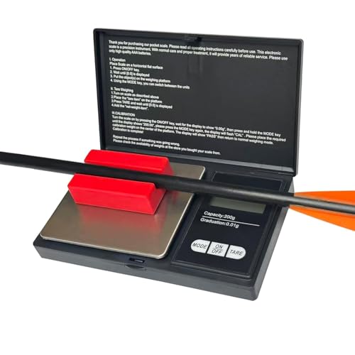 Digital Arrow Grain Scale for Archery with Backlight LCD, High Precision, Portable