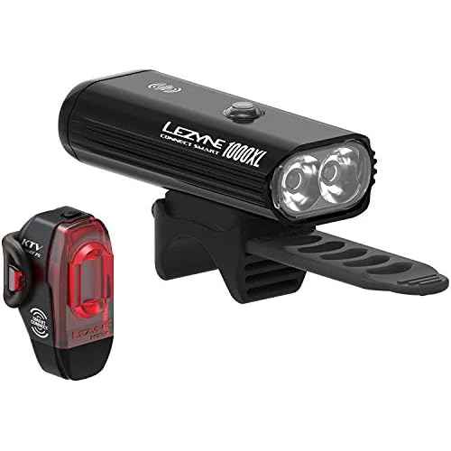 Lezyne Connect Smart 1000Xl + Ktv 75 Smart Light Pair Black, One Size