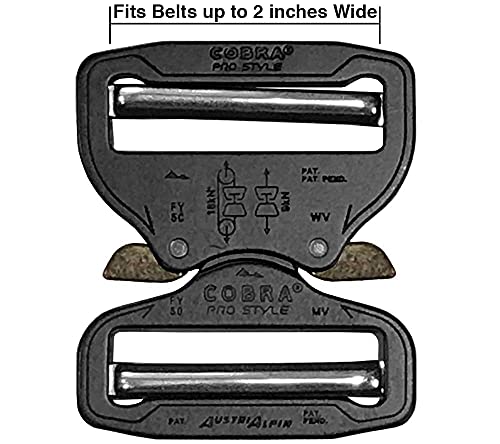 Adjustable Dual 2 Inch (50mm) Quick-Release Buckle for Belts & Climbing Gear