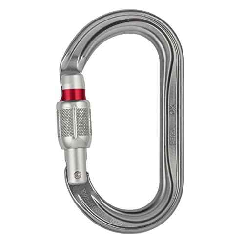 Petzl OK Carabiner - Oval Carabiner for Use with Pulleys and Ascenders for Climbing and Glacier Travel