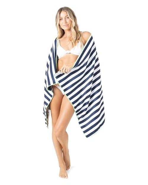 Roxy Cabana Beach Towel – Soft & Absorbent, Quick-Dry, Oversized 60" x 30" Pool & Bath Towel for Beach, Pool, and Travel, Mood Indigo, OS